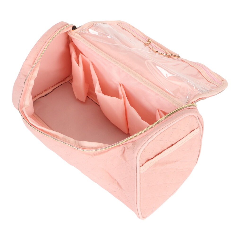 Portable Hair Curler Storage Case with Hook for Styling Tools, Polyester