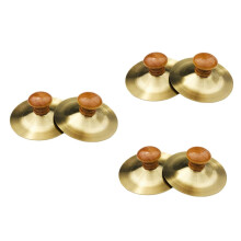 Finger Cymbals Set 2pcs Durable Polished Finish for Belly Dancing and Rhythm Training