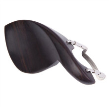 Ergonomic Ebony Violin Chin Rest 4/4 Full Size Comfort Design with Secure Fit and Polished Finish