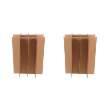 10Stk Karton Trennwände Beige Weinglas Verpackung Mit Schutzfächern