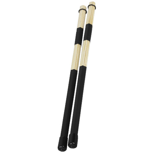2Stk Bambus Holz Drum Brush Schwarz, Leicht Und Langlebig