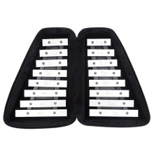 Percussion Glockenspiel with Aluminum Plates, Bright Resonant Sound, Small Carillon for Music Education
