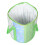 Seau De Bain Pieds Vert Pliable Isolation Thermique Durable 1