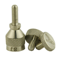 Saxophone Neck Screw 3x0.4cm, Finger-Tightenable Grey Steel Fixing Bolt for Saxophone Neck Bend