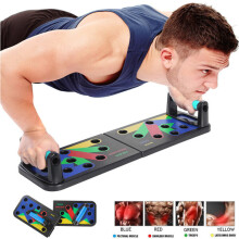 Liegestützbrett mit ergonomischem Design zum Schutz der Gelenke und für effektives Muskeldehnen, 10-in-1-Krafttrainingssystem