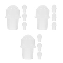 12Stk Weiße Rollerballkugeln Kunststoff Für 10Ml Duftöl-Flaschen