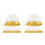 100Pcs Round Clear Dome Boxes Plastic Holders 4