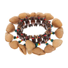 African Wrist Bells with Ethnic Decorative Design for Musicians and Hand Drum Accessories