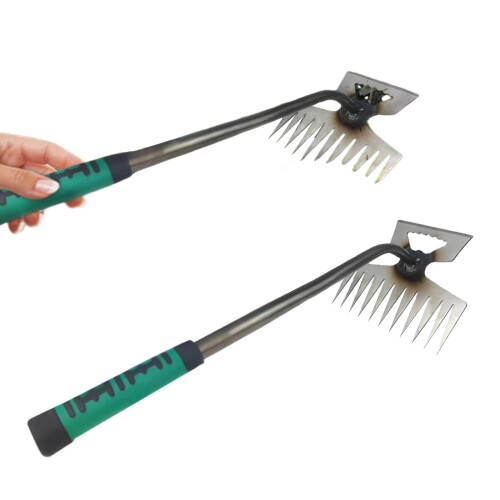 (11-tooth rubber handle weeding artifact independen) 5-11 Teeth Garden Weed Puller Tool 2