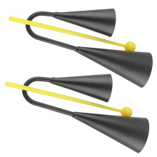 Durable Iron Cowbell Percussion Instrument with Loud Clear Sound for Bands and Sporting Events