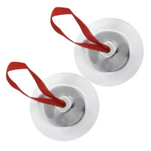 Finger Cymbals 1 Pair Mini Hand Cymbals for Percussion with Clear Bright Sound and Comfortable Fit