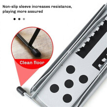 Pedal reposapiés ajustable para guitarra, soporte metálico de 6 posiciones de altura con base antideslizante para mayor comodidad de hombros y pies.
