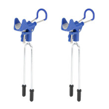 Verstellbarer Angelrutenhalter mit verstärktem Nylon, 360-Drehung, verdickter, rutschfester Gummiauflage und abnehmbarer Edelstahlstange (2er-Pack)