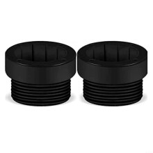 Umbrella Stabiliser Sleeve 2 Pack for 3/4 Inch Pool Umbrellas, Black Stabilising Adapter, Enhanced Safety Anti-Tip Design