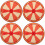 4Pcs Craft Plastic Prize Wheel for Games 5