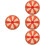 4Pcs Craft Plastic Prize Wheel for Games 6