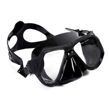 Antibeschlag-Tauchmaske mit Panoramasicht und Korrektionsgläsern, gehärtetes Glas, flüssige Silikondichtung