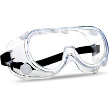 Beschlagfreie Schutzbrille, klare Polycarbonat-Gläser, Schutz vor Chemikalienspritzern, weites Sichtfeld, verstellbares Kopfband