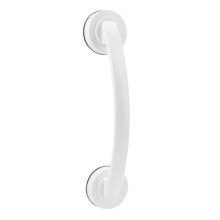 Weißer ABS-Haltegriff (30 x 6,5 x 4,5 cm), rutschfest, für Badezimmer und WC, stabile Haltehilfe
