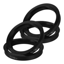 4Stk Plastik Rad Mittenring Auto Zentrierringe Schwarz Langlebig