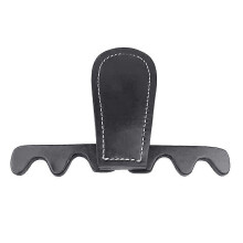 PU Leather Billiard Cue Rest, Black 177x112mm Snooker Accessory for Stable Cue Support on Pool Table