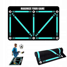 Non-Slip Shock-Absorbing Football Mat for Ball Control Exercises, 90x60cm Indoor Outdoor Training Aid to Improve Dribbling and Agility