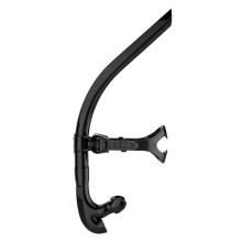 Front Head Dry Snorkel for Freediving Training, Silicone Breathing Tube with One-Way Valve to Increase Lung Endurance, 460mm
