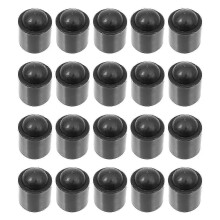 Schutzkappen für Billardqueues, 20 Ersatzspitzen aus strapazierfähigem Gummimaterial, sicherer Sitz für Snooker-Zubehör