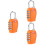3Pcs Durable Tsa Approved Orange Combination Locks for Luggage 1