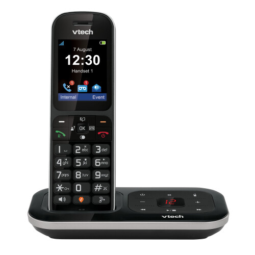 Refurbished VTech PS1350 Single Cordless Phone With Answering Machine Colour Display