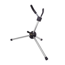 Foldable Tenor Saxophone Stand with Secure Tripod Support and Carry Bag for Stage or Studio