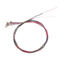 Colorful Acoustic Guitar Strings Set Rainbow 6 String Folk Replacement, ColorCoded for Easy Restringing