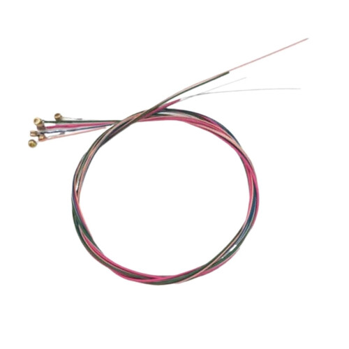 Colorful Acoustic Guitar Strings Set  Rainbow 6 String Folk Replacement, ColorCoded for Easy Restringing