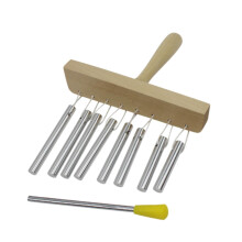 EightTone Handheld Wind Chimes with Clear Tuned Sound and Durable Wood Frame for Classroom