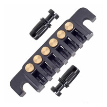 6 String Guitar Bridge with Fine Tuners, Vintage Stop Bar Tailpiece for Electric Guitar Replacement