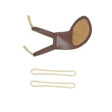 Professional Violin Shoulder Rest Sheepskin Pad Brown for 1/8 1/16 Size Violins, Precise Fit and Easy Installation