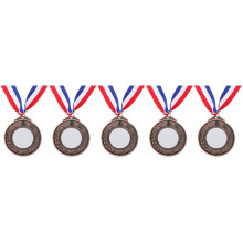 5Pcs Creative DIY Zinc Alloy Medals for Kids Award and Competition Use