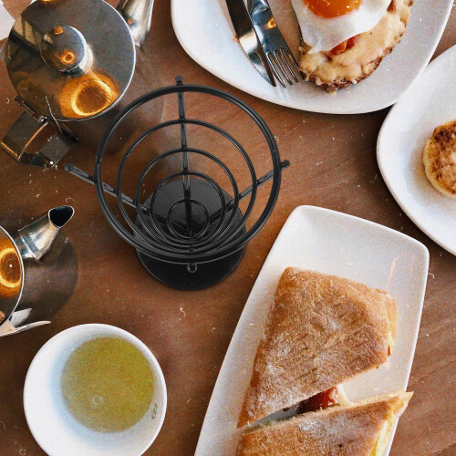 1Pièces Présentoir Snack Noir Support Frites 2