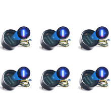 6X 24V 2 Inch 52mm Universal Car Motorcycle Fuel Level Meter Gauge LED Light Display Fuel Tank Gauge Boat Truck RV
