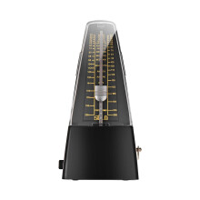 S350 Mechanical Metronome for Piano Guitar Violin Drum, Reliable Tempo Control, Classic Black