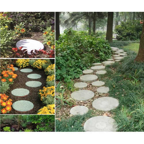 (B) Concrete Stepping Stone Mold DIY Garden Brick Maker 2