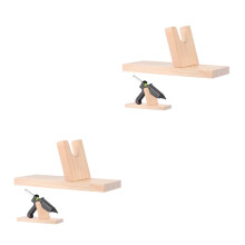2Pcs Hot Glue Sprayer Wood Storage Rack For Diy Hair Accessories