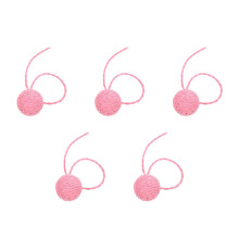 5Stk Katzen-Krone Bälle Aus Papier Für Kratzbaum Und Spielspaß in Rosa