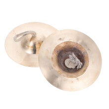 2pcs Small Copper Finger Cymbals for Belly Dancing with Clear Bright Tone and Durable Build