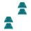 4Pcs Heavy Duty Reflective Roadside Markers ABS Material for Highways 5