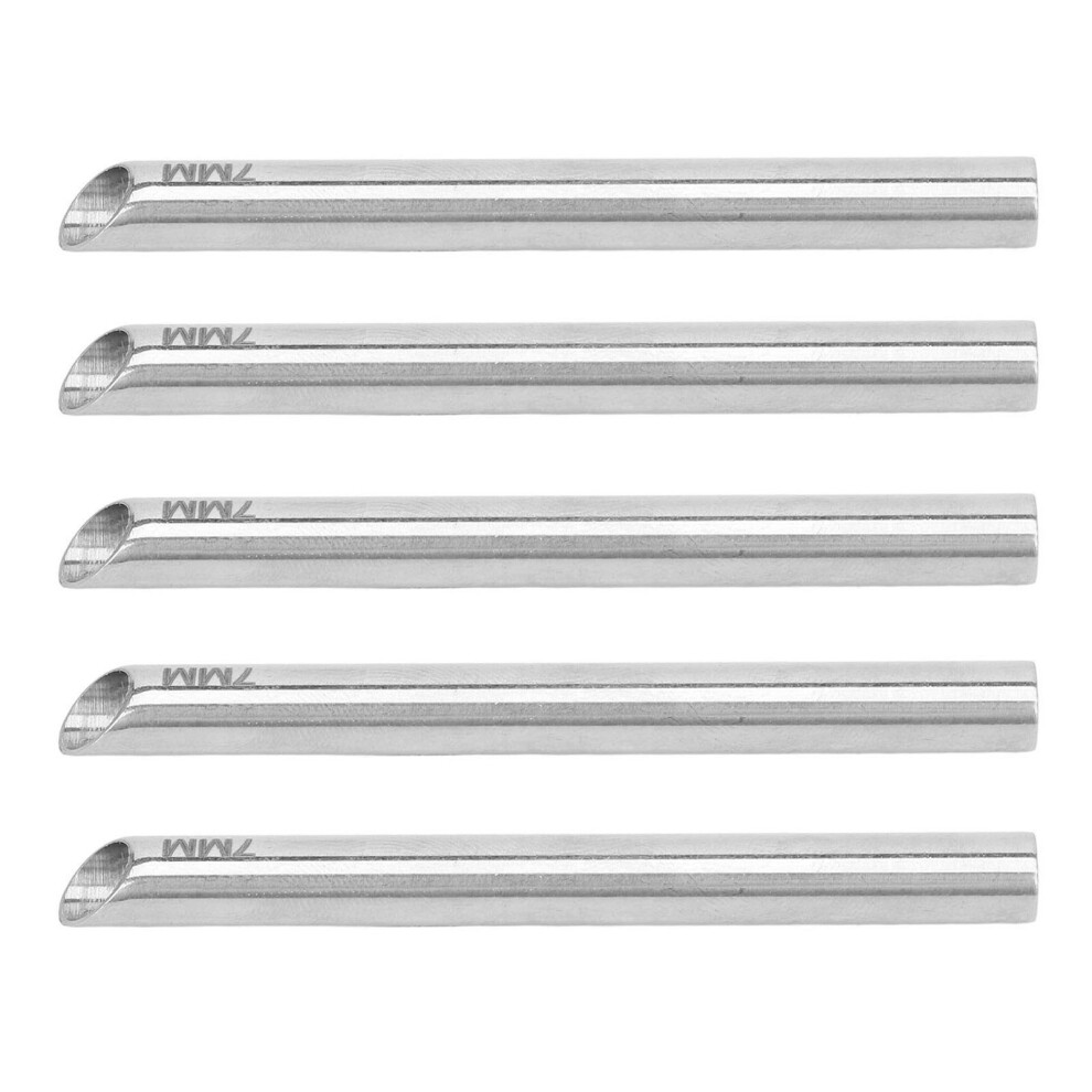 5PCS Medical Stainless Steel Receiving Tubes for Ear, Nose, Lip, Navel Piercings