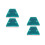 4Pcs Heavy Duty Reflective Roadside Markers ABS Material for Highways 6
