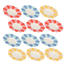 150Pièces Assiettes Paper Plates Colorées Pour Dîner Desserts