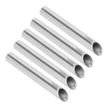 5 Stück medizinische Edelstahl-Empfangstuben für Piercings, 2,8 Zoll