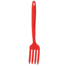 Rote Silikon Küchen-Gabel Für Pasta Rühren Und Servieren
